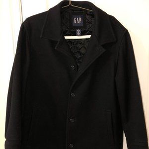 GAP Wool Jacket / coat Size L Black insulated